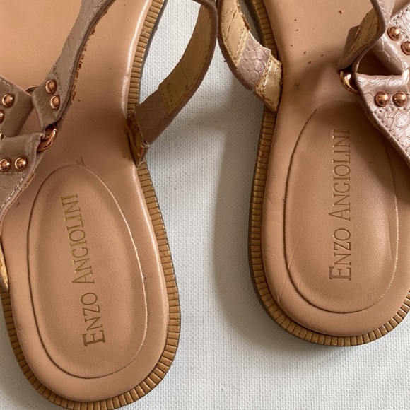 Enzo Angiolini Nude sandals, Size 7 1/2M - Picture 4 of 8